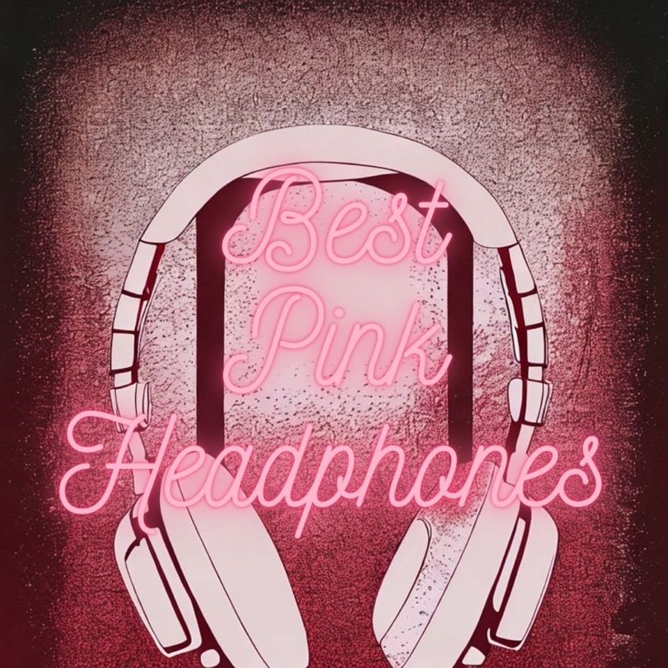 pink headphones